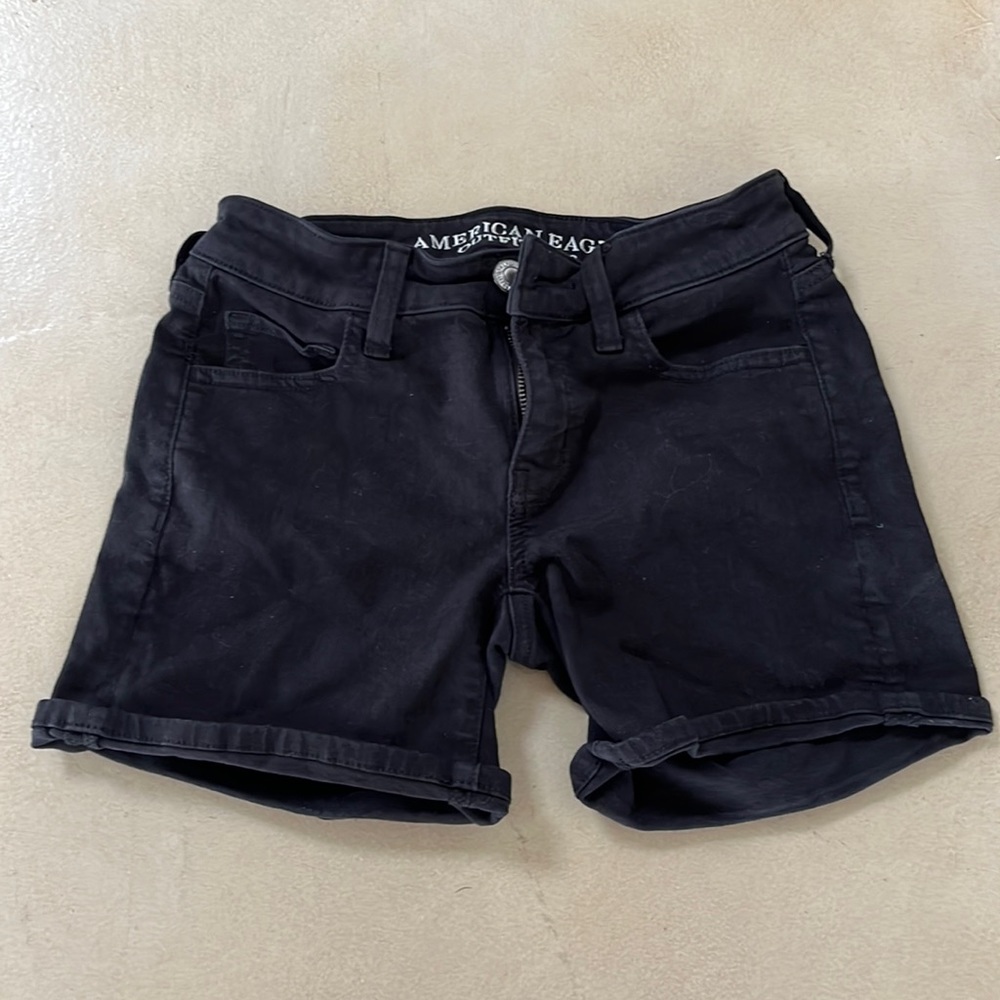 It’s from American Eagle Outfitters. It’s black and a size 0.